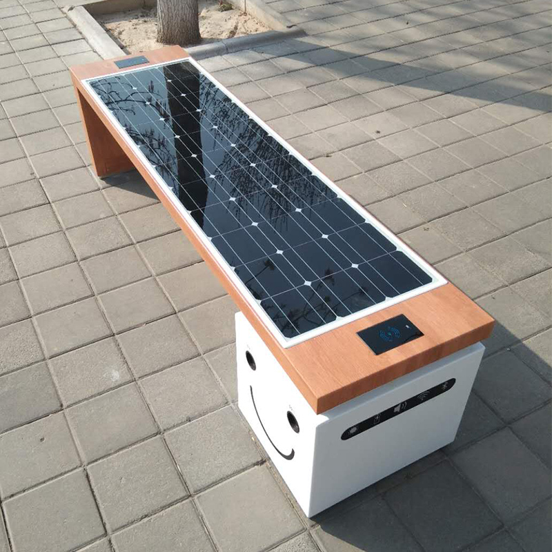 الطاقة الشمسية مقاعد بارك الذكية ظهرت في مترو بكين بارك