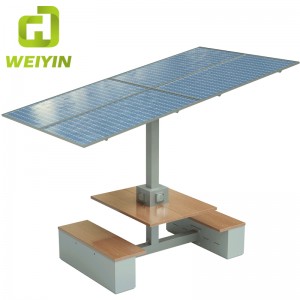 تعمل بالطاقة الشمسية الهاتف الخليوي شحن كشك USB الذكية محطة شحن للحدائق والمتنزهات